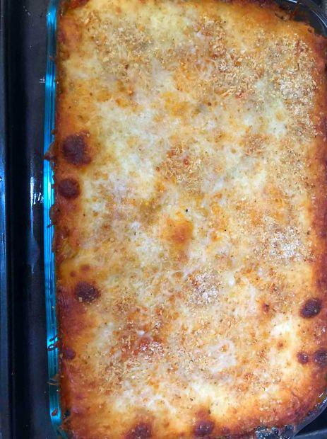 Cover Image for Cheryl's Cheesy Spinach Pasta Bake