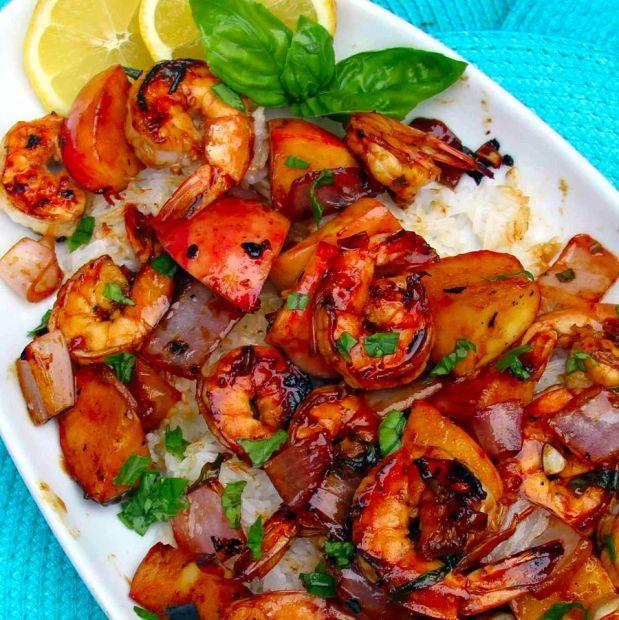Cover Image for Grilled Shrimp & Apple Skewers