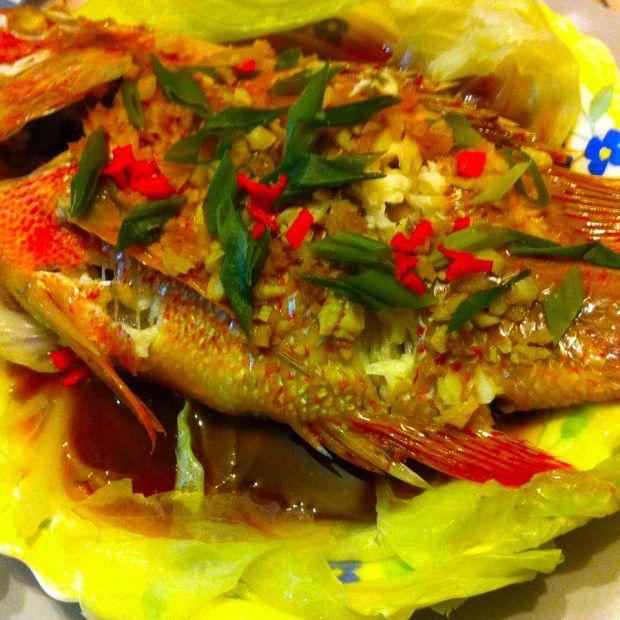 Cover Image for Chinese-Style Steamed Fish Dish