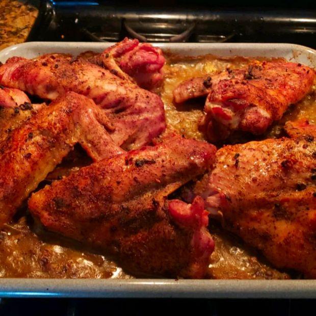Cover Image for Simple Baked Turkey Wings