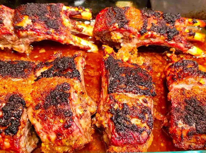 Cover Image for Honey and Wine-Glazed Lamb Ribs