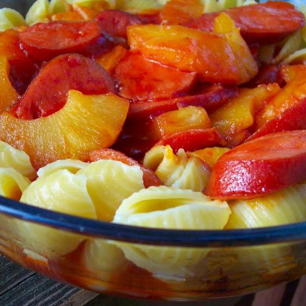 Cover Image for Tropical Kielbasa in the Slow Cooker
