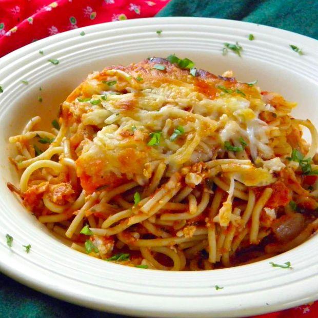 Cover Image for Leftover Spaghetti Lasagna Bake