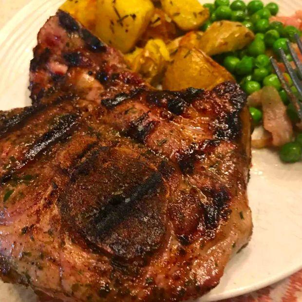 Cover Image for Grilled Lamb with a Sweet and Savory Brown Sugar Glaze