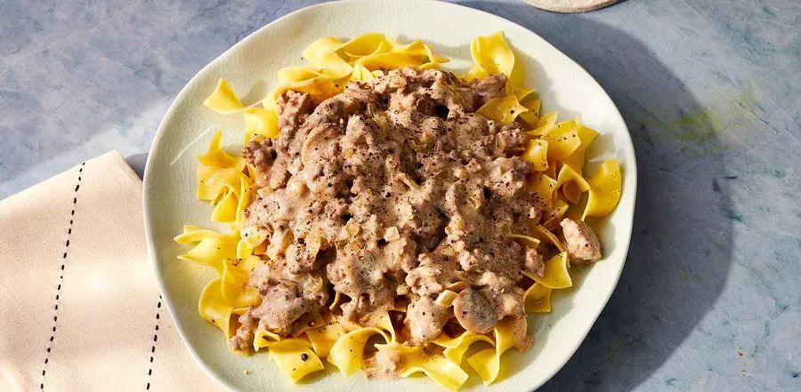 Cover Image for Simple Beef Stroganoff