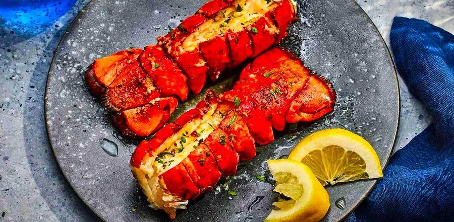 Cover Image for Crispy Air Fryer Lobster Tails with Lush Lemon-Garlic Butter