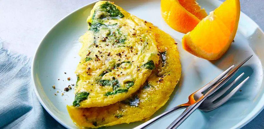 Cover Image for Spinach and Parmesan Omelet