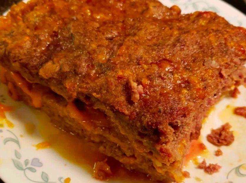 Cover Image for Cheesy Stuffed Meatloaf