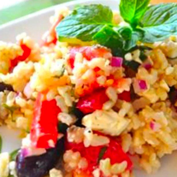 Cover Image for Greek-Inspired Rice Salad