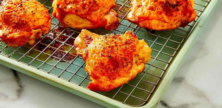 Cover Image for Crispy Oven-Baked Chicken Thighs