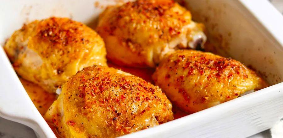 Cover Image for Simple Baked Chicken Thighs