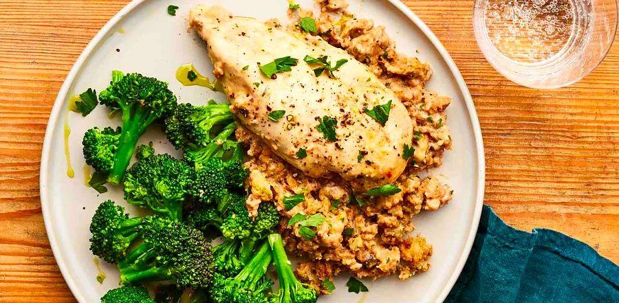 Cover Image for Chicken and Stuffing Casserole in One Dish