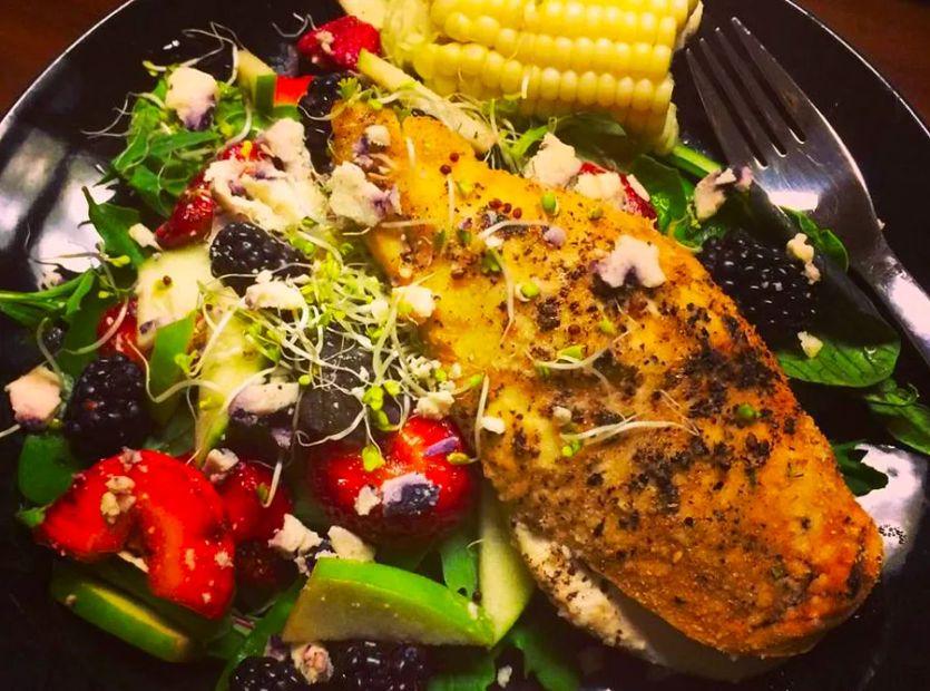 Cover Image for Goat Cheese and Balsamic Stuffed Chicken Breasts