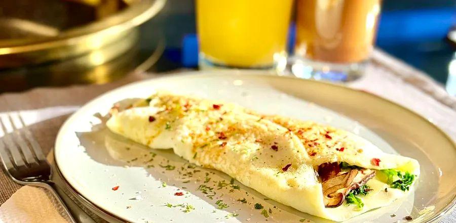 Cover Image for Spinach and Mushroom Omelet