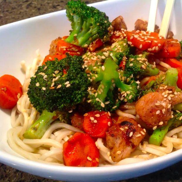 Cover Image for Pork Stir-Fry with Apples, Ginger, and Hoisin Sauce