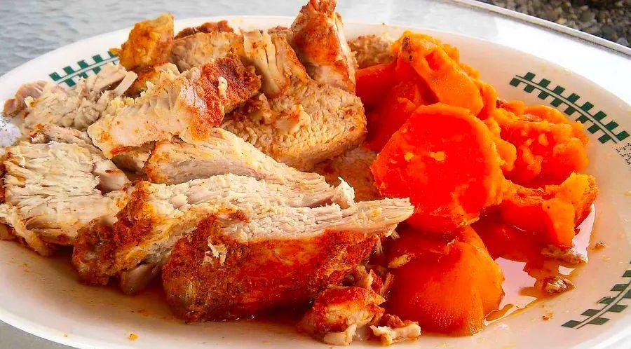 Cover Image for Slow Cooker Pork Loin with Brown Sugar and Sweet Potatoes