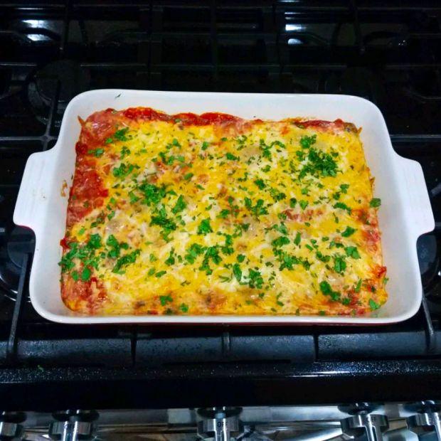 Cover Image for Black Bean and Quinoa Enchilada Casserole