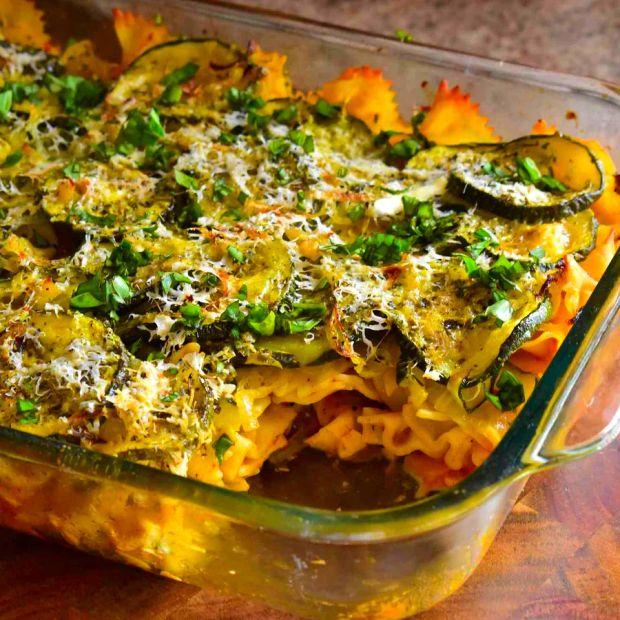 Cover Image for Cheesy Roasted Zucchini Bake