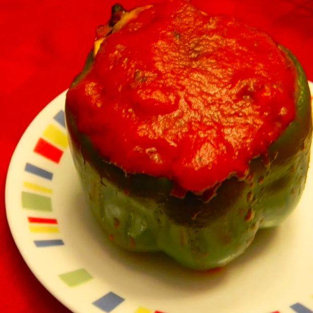 Cover Image for Stuffed Vegetarian Green Peppers