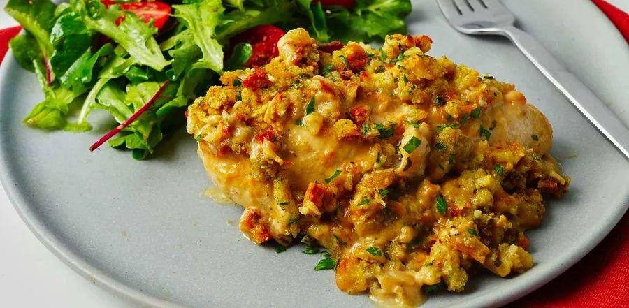 Cover Image for Chicken and Stuffing Bake Made Easy
