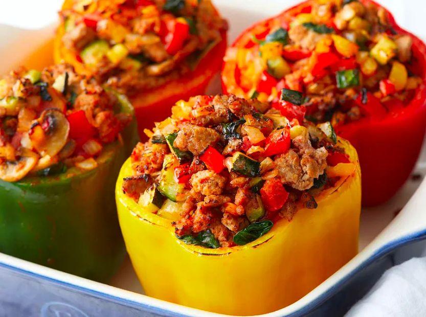 Cover Image for Turkey and Vegetable Stuffed Peppers