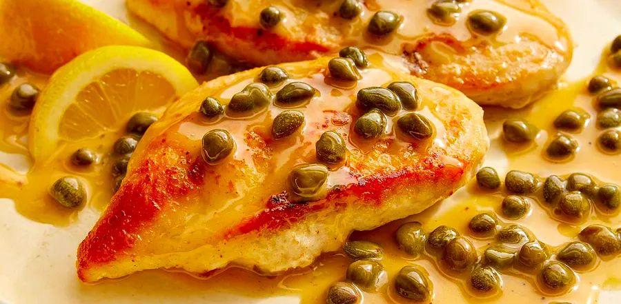 Cover Image for Chicken in Lemon-Caper Sauce