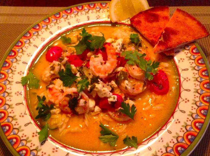 Cover Image for Santorini-Inspired Shrimp Delight