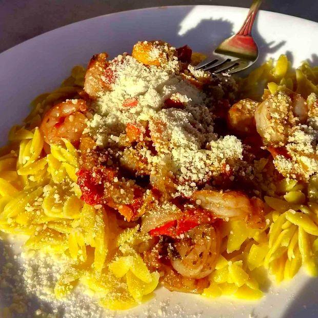 Cover Image for Shrimp Orzo with Pesto