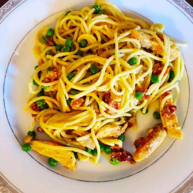 Cover Image for Creamy Loaded Chicken Carbonara