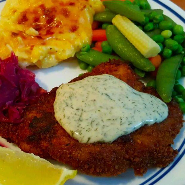 Cover Image for Crispy Pork Schnitzel with Tangy Dipping Sauce