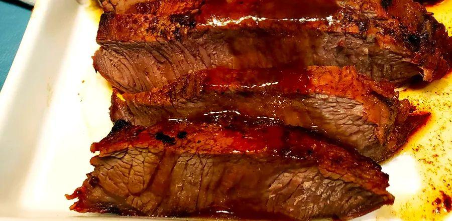 Cover Image for Grilled Flank Steak with Barbecue Marinade