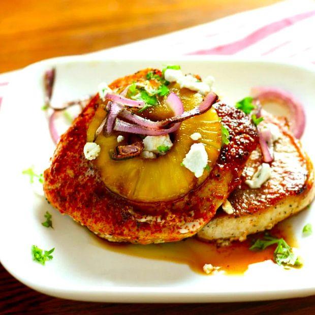 Cover Image for Sweet and Spicy Brown Sugar-Pineapple Pork Chops