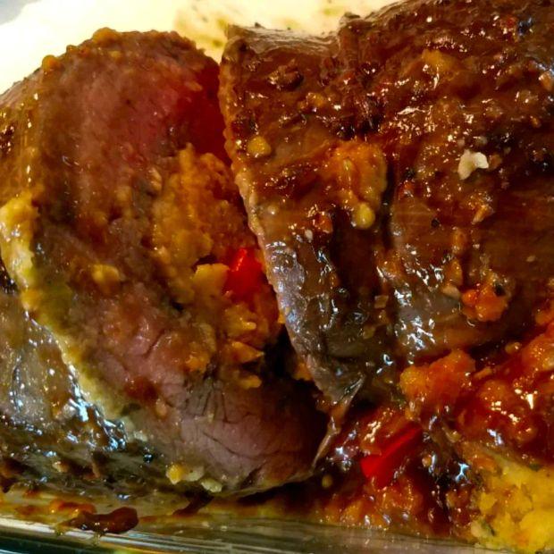 Cover Image for Savory Stuffed Flank Steak