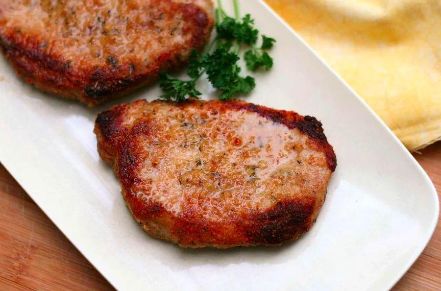 Cover Image for Parmesan-Crusted Baked Pork Chops