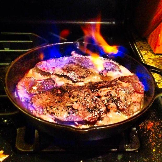 Cover Image for Pepper Steak with Brandy Sauce