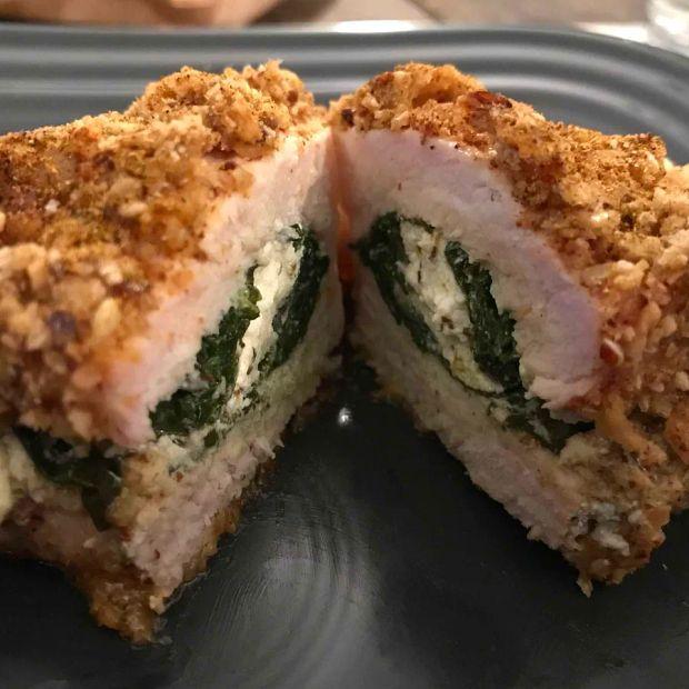 Cover Image for Smoked Gouda and Spinach-Stuffed Pork Chops