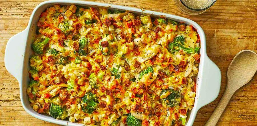 Cover Image for Cheesy Chicken and Broccoli Casserole