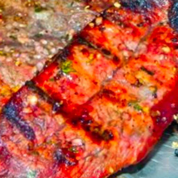 Cover Image for Red Wine-Marinated Flat Iron Steaks