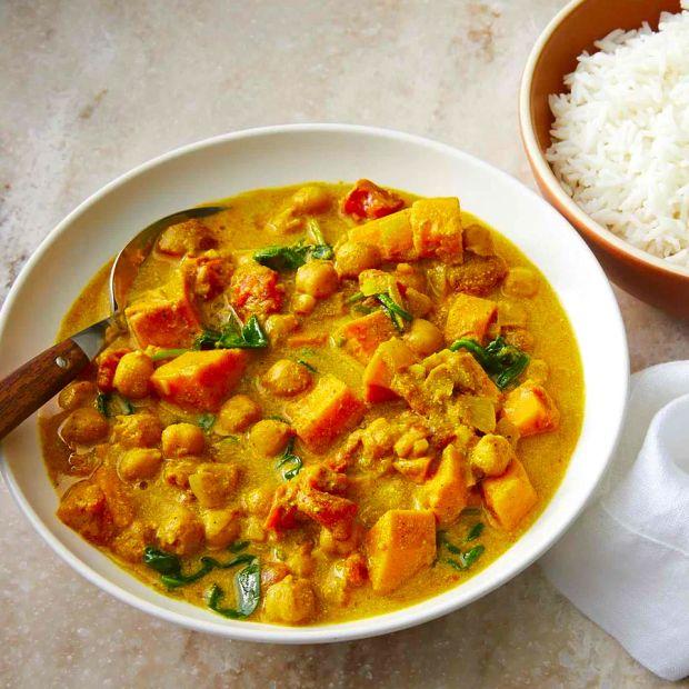 Cover Image for Vegan Chickpea and Sweet Potato Curry