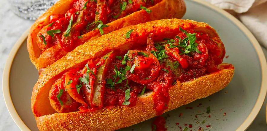 Cover Image for Crockpot Sausage with Marinara Sauce