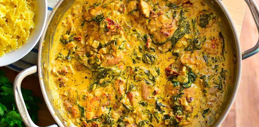 Cover Image for Tuscan Chicken Pasta in Creamy Sauce