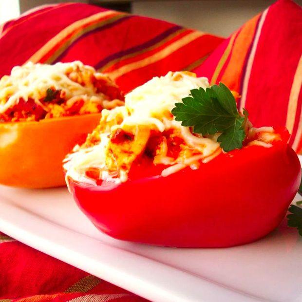 Cover Image for Stuffed Bell Peppers with Tofu and Rice