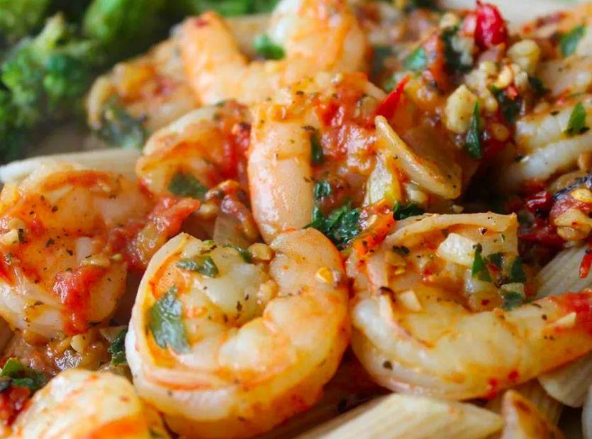 Cover Image for Zesty Shrimp and Tomato Scampi