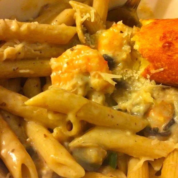 Cover Image for Spicy Cajun Shrimp Pasta with a Creamy Sauce