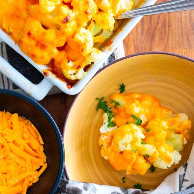 Cover Image for Easy Cheesy Cauliflower Keto Casserole