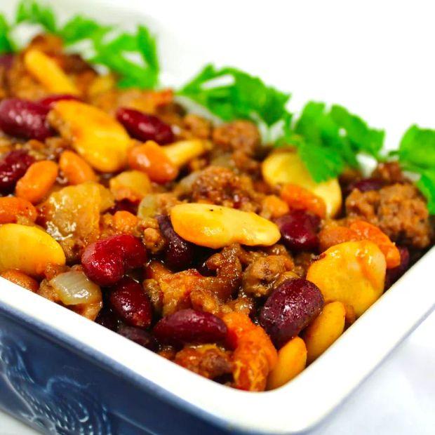 Cover Image for Hearty Calico Bean Casserole