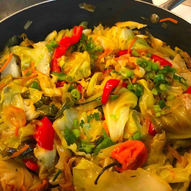 Cover Image for Jamaican-Style Cabbage