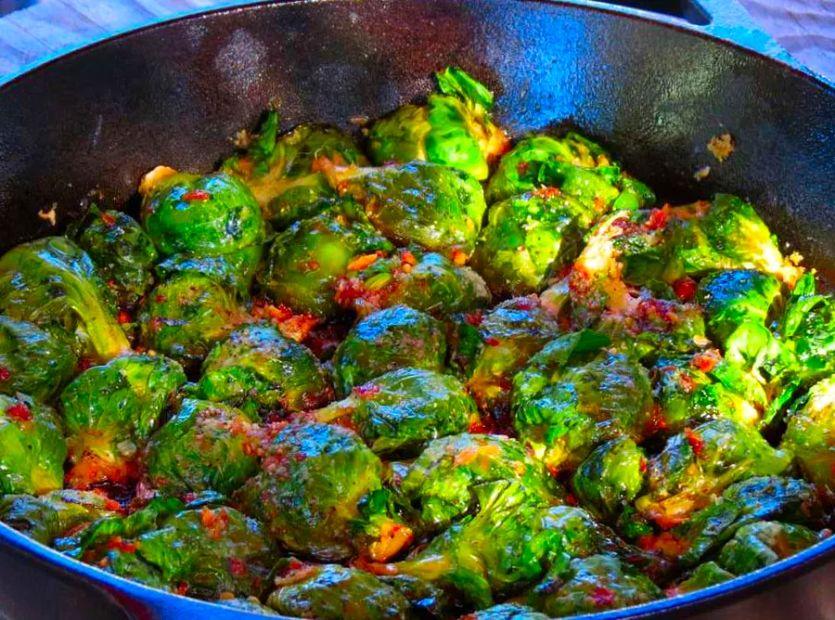 Cover Image for Crispy Pan-Fried Brussels Sprouts