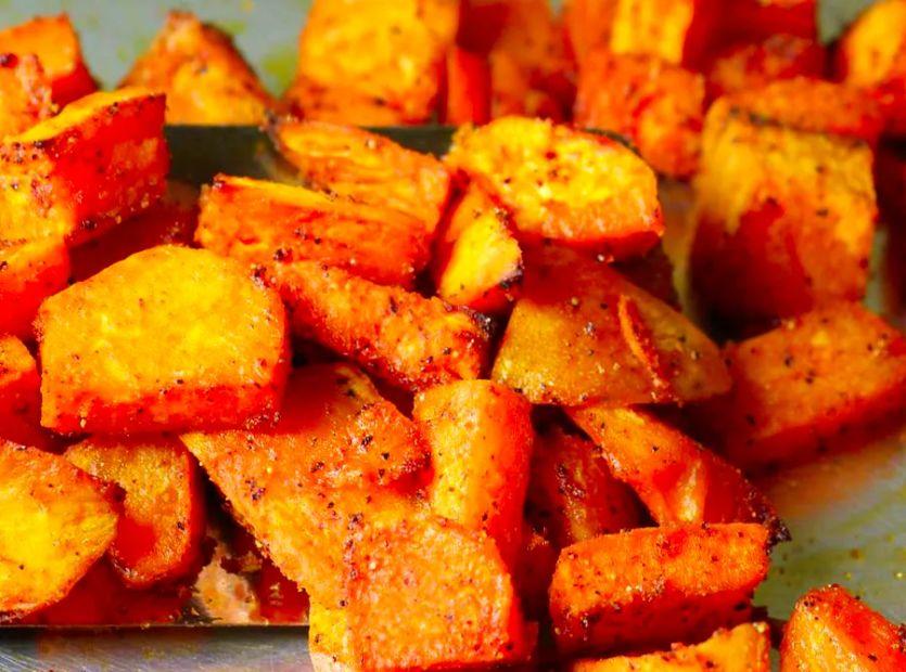 Cover Image for Sweet and Savory Roasted Sweet Potatoes