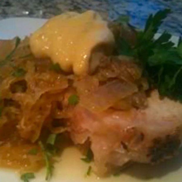 Cover Image for Crockpot Pork Loin with Sauerkraut